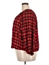 Old Navy Plaid Red 3/4 Sleeve Blouse Size XXL - photo 5