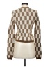 Nanushka Checkered-gingham Ivory Brown Pullover Sweater Size S - photo 2