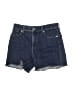 Express Blue Denim Shorts Size 2 - photo 1