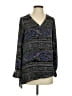 The Limited 100% Polyester Paisley Black Long Sleeve Blouse Size XS - photo 1