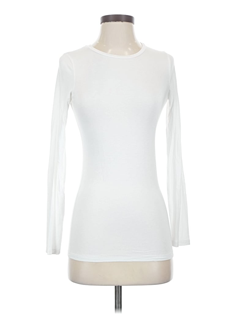 Pre-owned Majestic Filatures Long Sleeve T-shirt In White