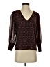 Madewell 100% Polyester Brown 3/4 Sleeve Blouse Size 2 - photo 1