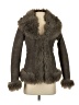 MNG 100% Polyester Gray Faux Fur Jacket Size XS - photo 1