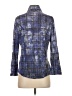 David Cline Plaid Blue 3/4 Sleeve Blouse Size S - photo 2