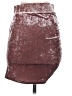 TOBI Metallic Burgundy Casual Skirt Size S - photo 2