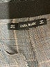 Zara Basic Plaid Gray Dress Pants Size M - photo 7