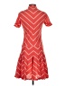 Assorted Brands Chevron-herringbone Orange Casual Dress Size S - photo 2