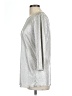 Knapp Studio 100% Polyester Metallic Silver Casual Dress Size L - photo 5