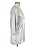 Knapp Studio 100% Polyester Metallic Silver Casual Dress Size L - photo 4