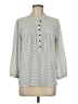 Carolina Belle 100% Polyester Polka Dots Green 3/4 Sleeve Blouse Size M - photo 1