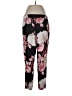 Black Label by Chico's Floral Black Casual Pants Size Lg (2) - photo 2