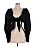 Seta Black 3/4 Sleeve Blouse Size XS - photo 1