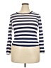 A.L.C. 100% Linen Blue Long Sleeve Turtleneck Size XXL - photo 1