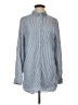 GOODTHREADS Stripes Blue Long Sleeve Button-Down Shirt Size S - photo 1