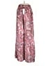 L'Agence 100% Polyester Paisley Burgundy Casual Pants Size M - photo 2