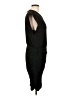Socialite Solid Black Cocktail Dress Size L - photo 4