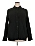 J.Crew Houndstooth Black Long Sleeve Button-Down Shirt Size 18 - photo 1
