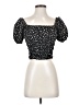 Elodie Black Short Sleeve Blouse Size S - photo 1