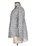 Grayson 100% Cotton Polka Dots Silver Long Sleeve Blouse Size XS (1) - photo 5