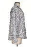 Grayson 100% Cotton Polka Dots Silver Long Sleeve Blouse Size XS (1) - photo 4