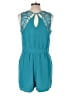 Charlie Jade Solid Teal Romper Size L - photo 2
