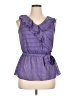 Iz Byer 100% Polyester Purple Sleeveless Blouse Size XL - photo 1