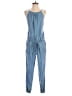 Forever 21 Solid Blue Jumpsuit Size S - photo 1