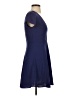 Wilfred 100% Polyester Solid Blue Casual Dress Size 0 - photo 4