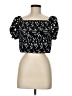 Shein 100% Polyester Black Short Sleeve Top Size 8 - 10 - photo 1