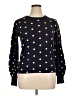Roz & Ali Polka Dots Blue Pullover Sweater Size XL - photo 1