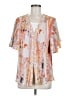 Floreat Orange Short Sleeve Blouse One size - photo 1