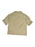 Zara 100% Cotton Solid Tan Short Sleeve Button-Down Shirt Size 95 cm / US 2 (estimated) - photo 2
