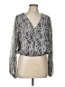 Aqua Silver Long Sleeve Blouse Size L - photo 1