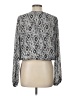 Aqua Silver Long Sleeve Blouse Size L - photo 2