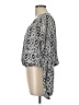 Aqua Silver Long Sleeve Blouse Size L - photo 5
