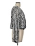 Aqua Silver Long Sleeve Blouse Size L - photo 4
