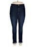 River Island Solid Blue Jeans Size 20 - photo 1