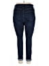 River Island Solid Blue Jeans Size 20 - photo 2