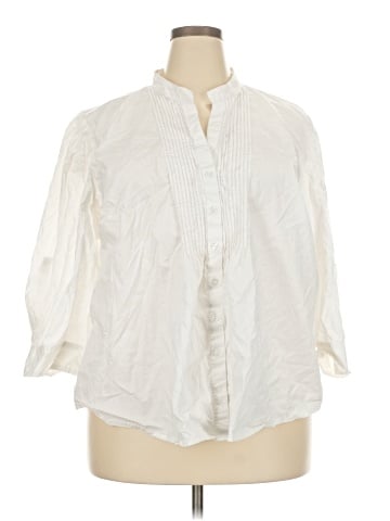 Spense 3/4 Sleeve Button-Down Shirt (view 1)