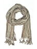 Unbranded Stripes Gray Tan Scarf One size - photo 1