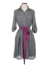 Isabella Sinclair 100% Polyester Houndstooth Gray Casual Dress Size S - photo 1
