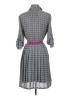 Isabella Sinclair 100% Polyester Houndstooth Gray Casual Dress Size S - photo 2