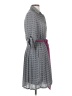 Isabella Sinclair 100% Polyester Houndstooth Gray Casual Dress Size S - photo 4
