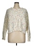 I.N. San Francisco Tweed White Pullover Sweater Size XL - photo 1