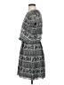 Madewell 100% Polyester Paisley Gray Casual Dress Size 2 - photo 5