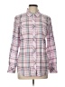 Talbots 100% Cotton Plaid Pink Long Sleeve Button-Down Shirt Size L - photo 1