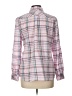 Talbots 100% Cotton Plaid Pink Long Sleeve Button-Down Shirt Size L - photo 2