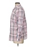 Talbots 100% Cotton Plaid Pink Long Sleeve Button-Down Shirt Size L - photo 5