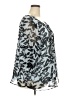 Q&A 100% Polyester Gray 3/4 Sleeve Blouse Size 2X - photo 4