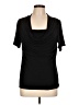 Grace Elements Black Short Sleeve Top Size L - photo 1